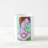 Taurus Woman van 1920 met symbool groen Koffiemok (Center)