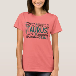 Taurus Word Collage Shirt