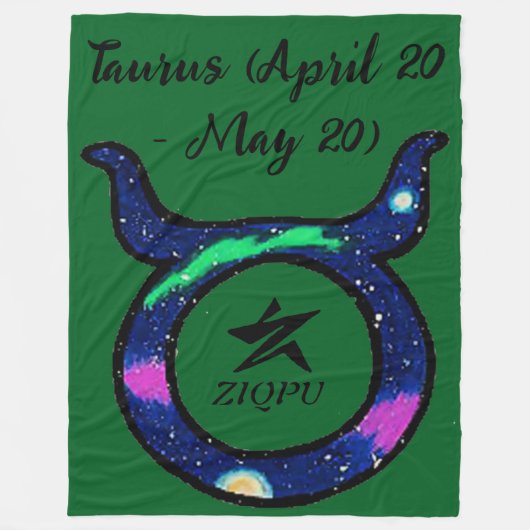 Taurus Worpdeken Fleece Deken (Voorkant)