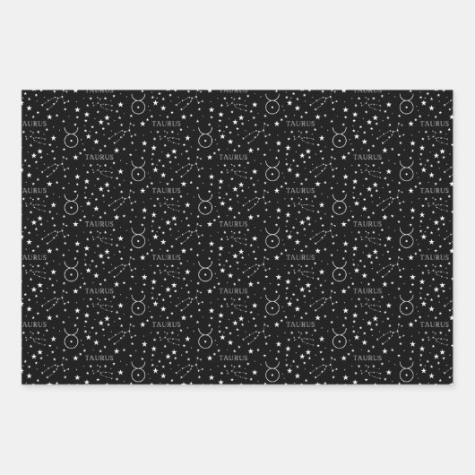 Taurus Wrapping Papierplaat, set van 3 vellen (Voorkant 3)