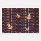Taurus Wrapping Papierplaat, set van 3 vellen (Voorkant 3)