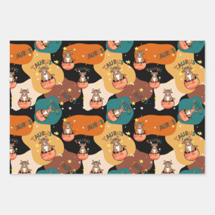 Taurus Wrapping Papierplaat, set van 3 vellen