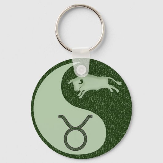 Taurus Yin Yang Sleutelhanger (Voorkant)
