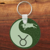 Taurus Yin Yang Sleutelhanger (Voorkant)
