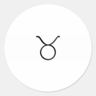 Taurus - Zodiabeteken Ronde Sticker