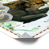 Taurus Zodiac Antiek Star Chart Poster (Hoek)