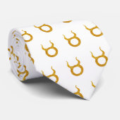 Taurus Zodiac Astro Gold Zodiac Astrology Sign Stropdas (Opgerold)