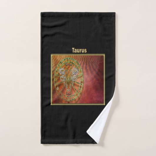 Taurus Zodiac Astrologie design Horoscope Bad Handdoek (Handdoek)