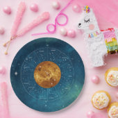 Taurus Zodiac Astrologisch Sign - Planet Venus Papieren Bordje (Feest)