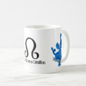 Taurus Zodiac Astrology Blue Dragon Rahu Koffiemok (Voorkant rechts)