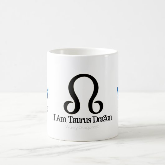 Taurus Zodiac Astrology Blue Dragon Rahu Koffiemok (Center)
