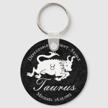 Taurus Zodiac Astrology Character Black Custom