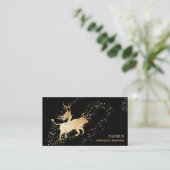 *~* TAURUS :  Zodiac Astrology Readings Moon Bull Visitekaartje (Staand voorkant)