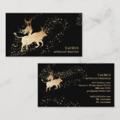*~* TAURUS :  Zodiac Astrology Readings Moon Bull Visitekaartje (Voorkant / Achterkant)