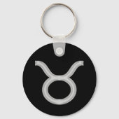 Taurus Zodiac Astrology Sleutelhanger (Voorkant)