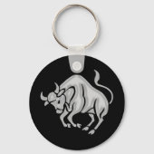Taurus Zodiac Astrology Sleutelhanger (Voorkant)