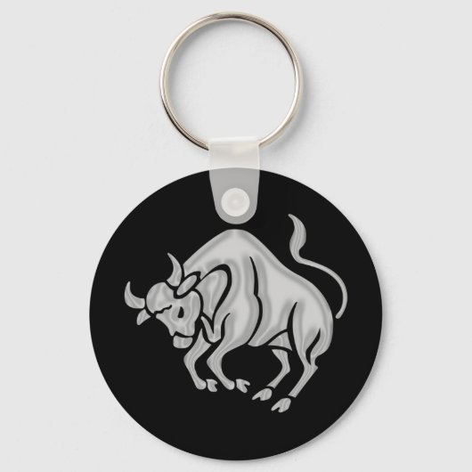 Taurus Zodiac Astrology Sleutelhanger (Voorkant)