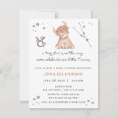 Taurus Zodiac Baby Shower Invitation Feestdagenkaart (Voorkant)