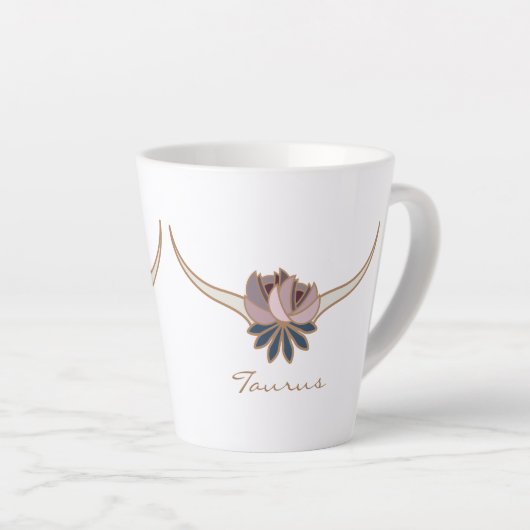 Taurus Zodiac Boho Coffee Mok (Rechterhoek)