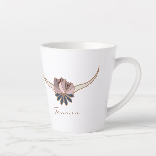Taurus Zodiac Boho Coffee Mok (Rechts)