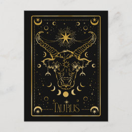 Taurus zodiac briefkaart