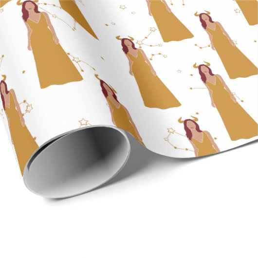 Taurus Zodiac Cadeaupapier (Rol Hoek)