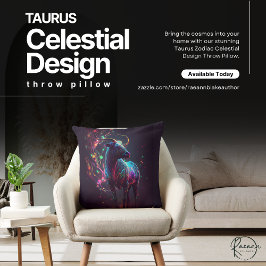 Taurus Zodiac Celestial Design Sierkussen
