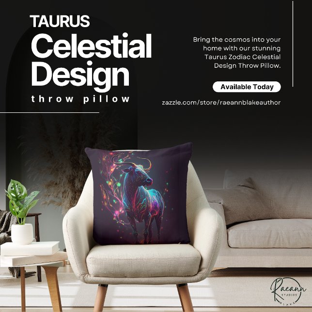 Taurus Zodiac Celestial Design Sierkussen (Creator heeft geüpload)