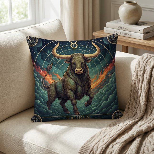 Taurus Zodiac Celestial Kussen (Creator heeft geüpload)