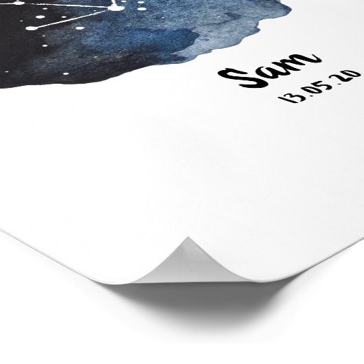 Taurus zodiac constellatie poster (Hoek)