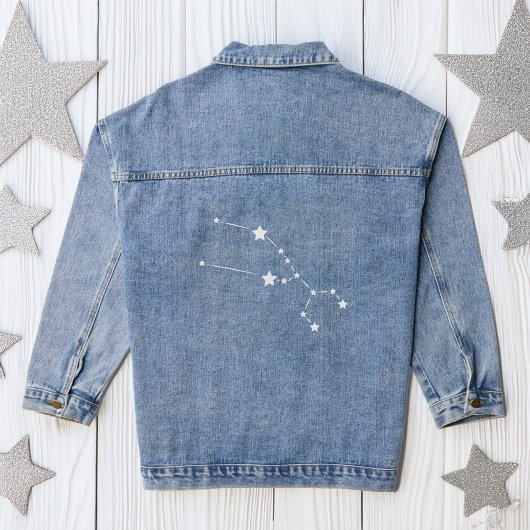 Taurus Zodiac Constellation Denim Jacket