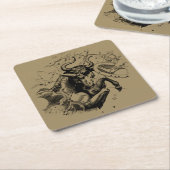 Taurus Zodiac Constellation Hevelius 1690 op Taupe Kartonnen Onderzetters (Schuin)