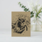 Taurus Zodiac Constellation Map Hevelius 1690 Briefkaart (Staand voorkant)