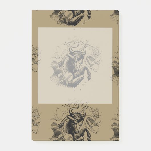 Taurus Zodiac Constellation Map Hevelius 1690 Post-it® Notes (Voorkant)