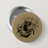 Taurus Zodiac Constellation Map Hevelius 1690 Ronde Button 7,6 Cm (Voorkant /achterkant)