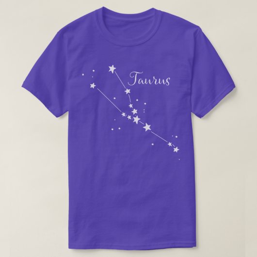 Taurus Zodiac Constellation T-shirt (Design voorkant)