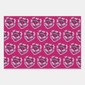 Taurus Zodiac Coquette Hart Verjaardagstaart Inpakpapier Vel (Voorkant 2)