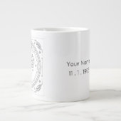 Taurus Zodiac Custom Birthday Grote Koffiekop (Voorkant)
