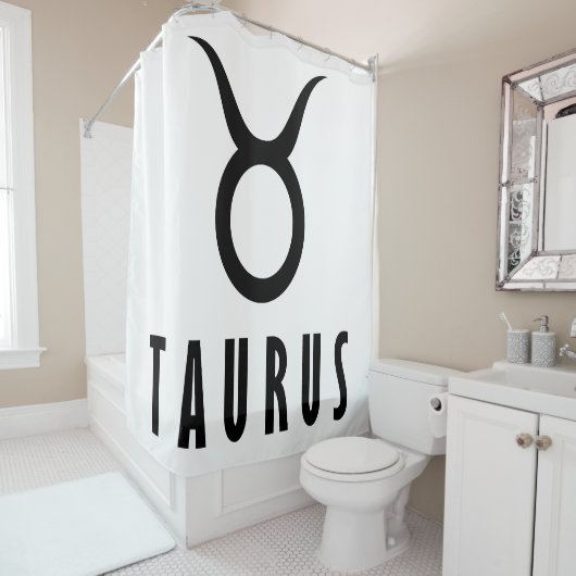 Taurus zodiac douchegordijn (In situ)
