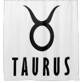 Taurus zodiac douchegordijn (Voorkant)