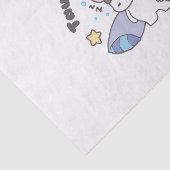 Taurus Zodiac Dreamer - Schattige slaperig konijnt Tissuepapier (Detail)