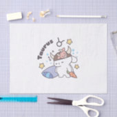 Taurus Zodiac Dreamer - Schattige slaperig konijnt Tissuepapier (Craft)