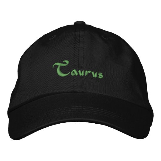 Taurus Zodiac Embroidered Cap / Hat Geborduurde Pet (Voorkant)