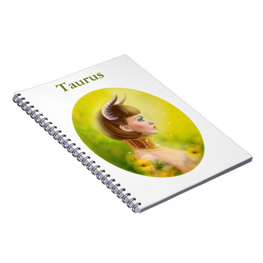 Taurus Zodiac Fantasy Notitieboek (Rechterzijde)