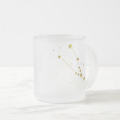 Taurus Zodiac Frosted Beer Mok (Voorkant rechts)