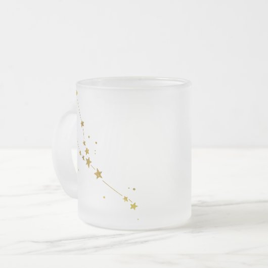 Taurus Zodiac Frosted Beer Mok (Voorkant links)