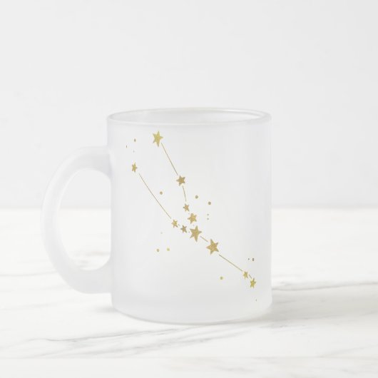 Taurus Zodiac Frosted Beer Mok (Links)