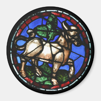 Taurus Zodiac Glas in lood Notre-Dame de Paris M1 Magneet