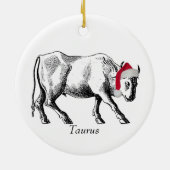 Taurus Zodiac Holiday Ornament (Achterkant)