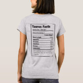 TAURUS Zodiac Horoscoop Sterrenbeeld Symbool T-shirt (Achterkant)